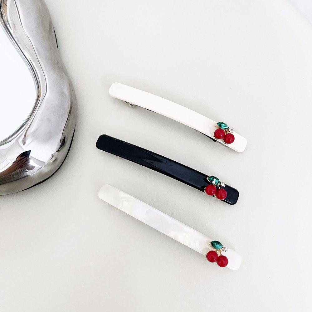 MXGOODS Kẹp Tóc Hình Trái Cherry Đơn Giản Phong Cách Vintage Cho Nữ