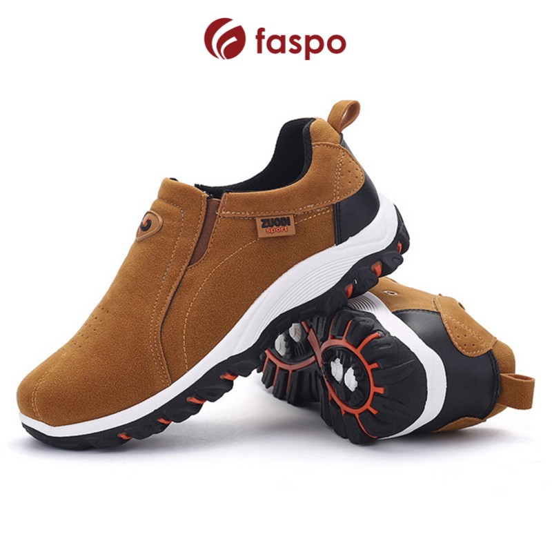 Giày lười phong cách thể thao nam loại cao cấp FASPO 009 (Màu Vàng) | BigBuy360 - bigbuy360.vn