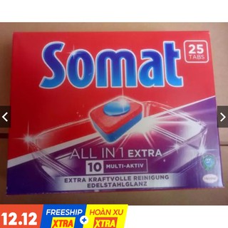 Viên rửa bát Somat All in one 25 viên ( Nk Đức )