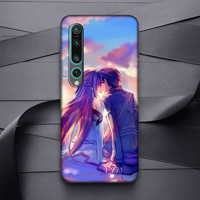 Ốp Lưng Silicone In Hình Sword Art Online Cho Xiaomi Mi 10 9 8 6 Se Lite Mi10 Mi9 Mi8 Mi6 86sf