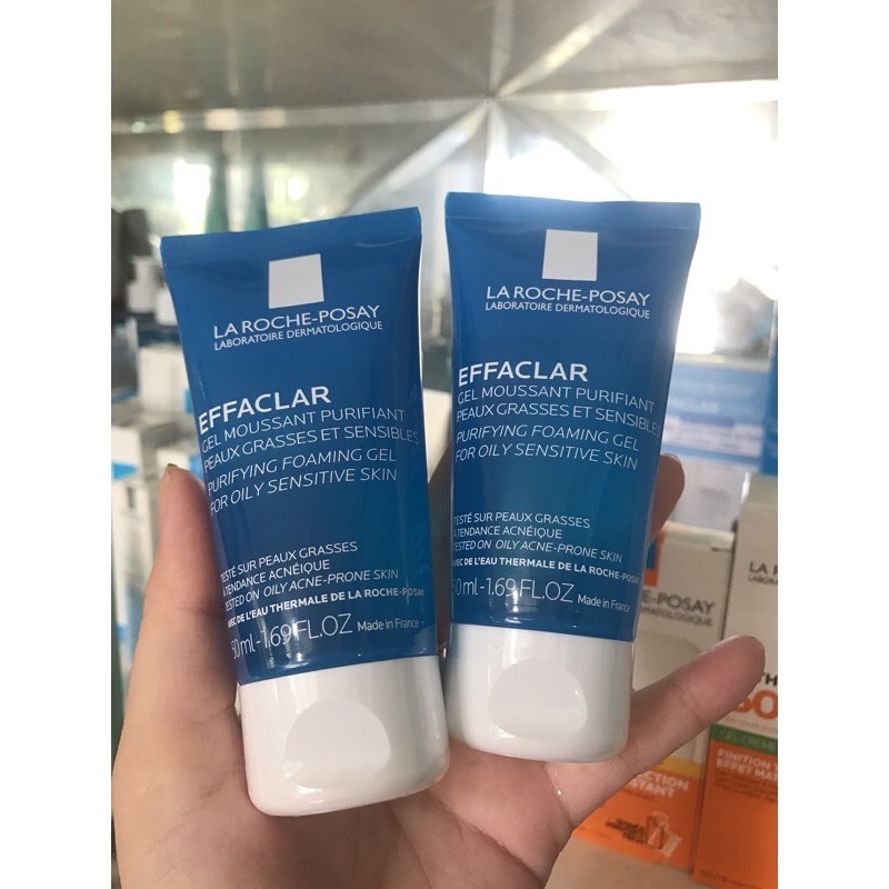 Sữa rửa mặt cho da dầu , nhạy cảm 50ml Laroche Posay