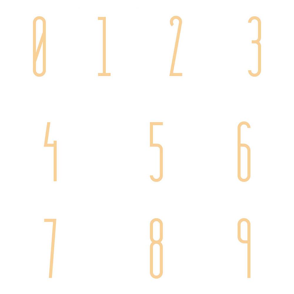 IVORY Chữ Cái Tiếng Anh Bằng Đồng Thau 0-9 Dùng Trang Trí Nhà Cửa