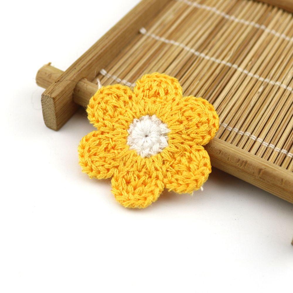 YIYU Sticker Ủi Thêu Hình Hoa Bằng Len