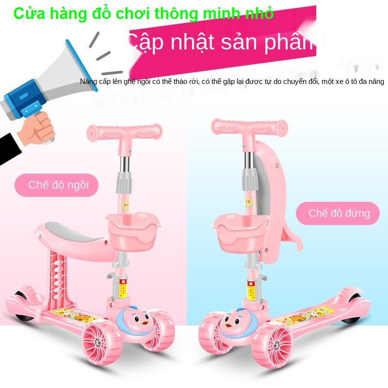 Đồ chơi giáo dụcTrẻ có thể ngồi xe trượt bánh 1-2-3-6 tuổi ba trong một đồ chơi cho bé trai và gái, yo-yo11