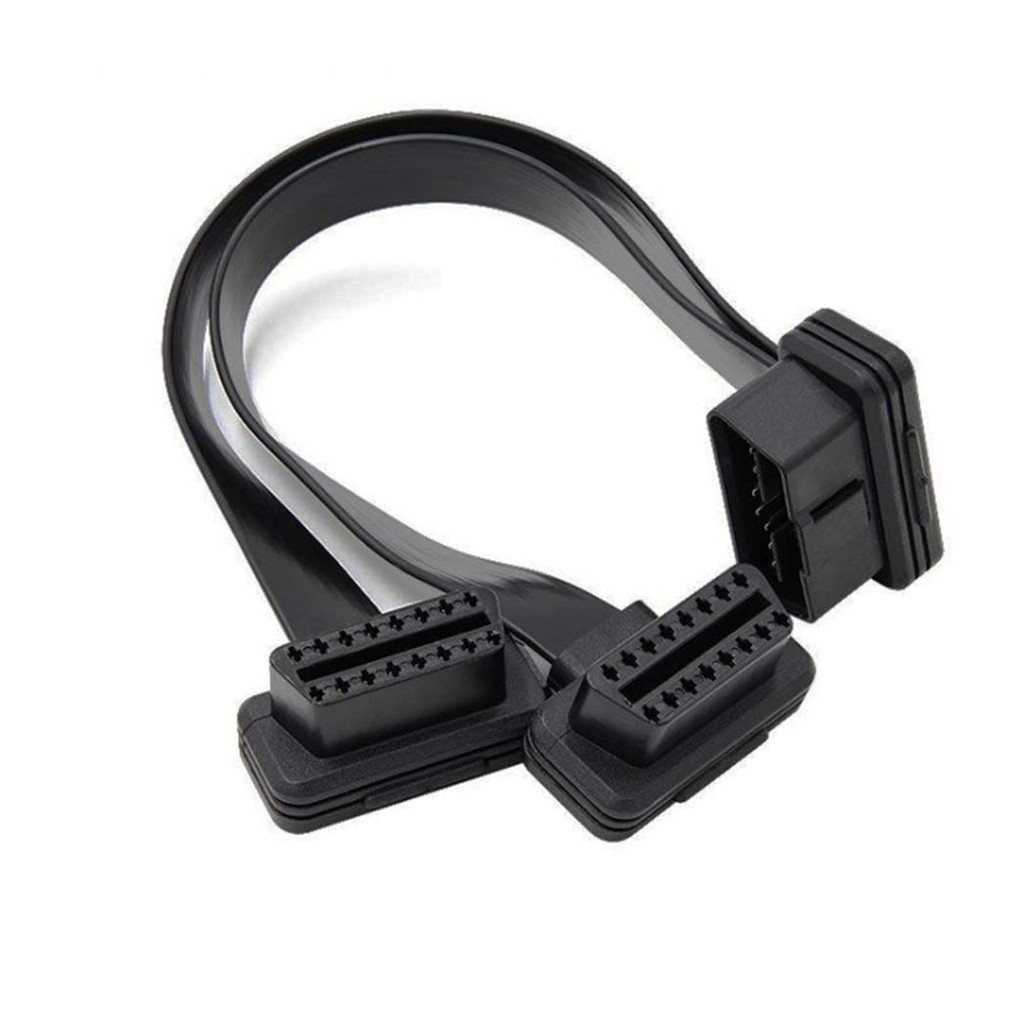 Bộ Chia Cổng OBD II Tiện Ích Trên Ô Tô - Bộ Dây Cáp Chia 2 Cổng OBD II [ Dây Dẹt L]