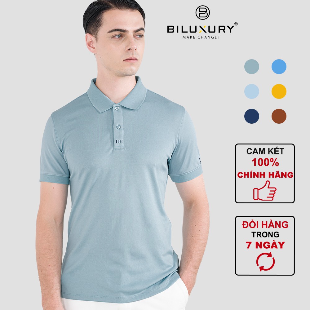 Áo polo nam cổ bẻ thời trang Biman by Biluxury kiểu dáng lịch lãm basic nhiều màu trẻ trung 5APCB007