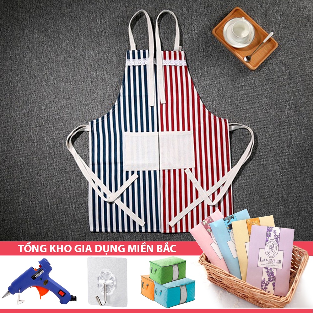 [Tổng Kho Sỉ] Tạp Dề Hàn Quốc Nội Trợ Hiện Đại (Kẻ Sọc/Caro)