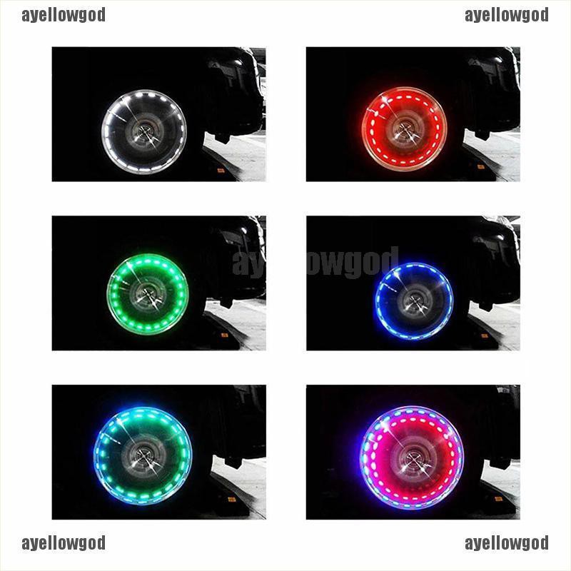 Đèn LED Năng Lượng Mặt Trời 12 Bóng 4 Chế Độ Gắn Viền Bánh Xe Hơi