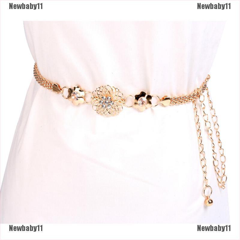 Thắt lưng dây xích bằng kim loại thanh lịch thời trang