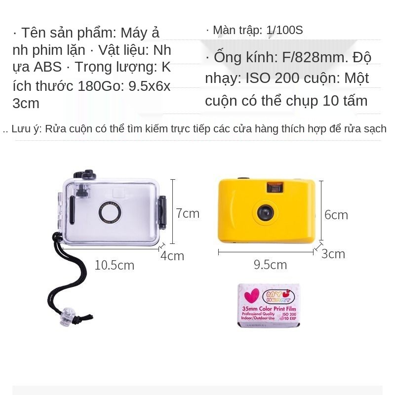 quà tặng ngày học sinh máy ảnh Vibrato point-and-shoot phim trẻ em HD retro chống thấm nước có thể chụp tùy chỉnh