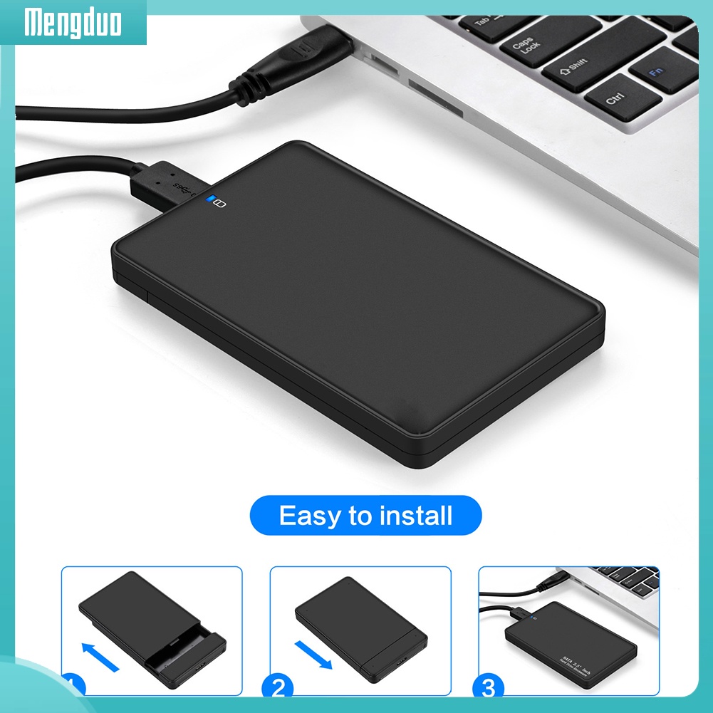 Thiết bị đựng ổ cứng HDD dùng ngoài 2.5inch kèm dây cáp USB kết nối máy tính