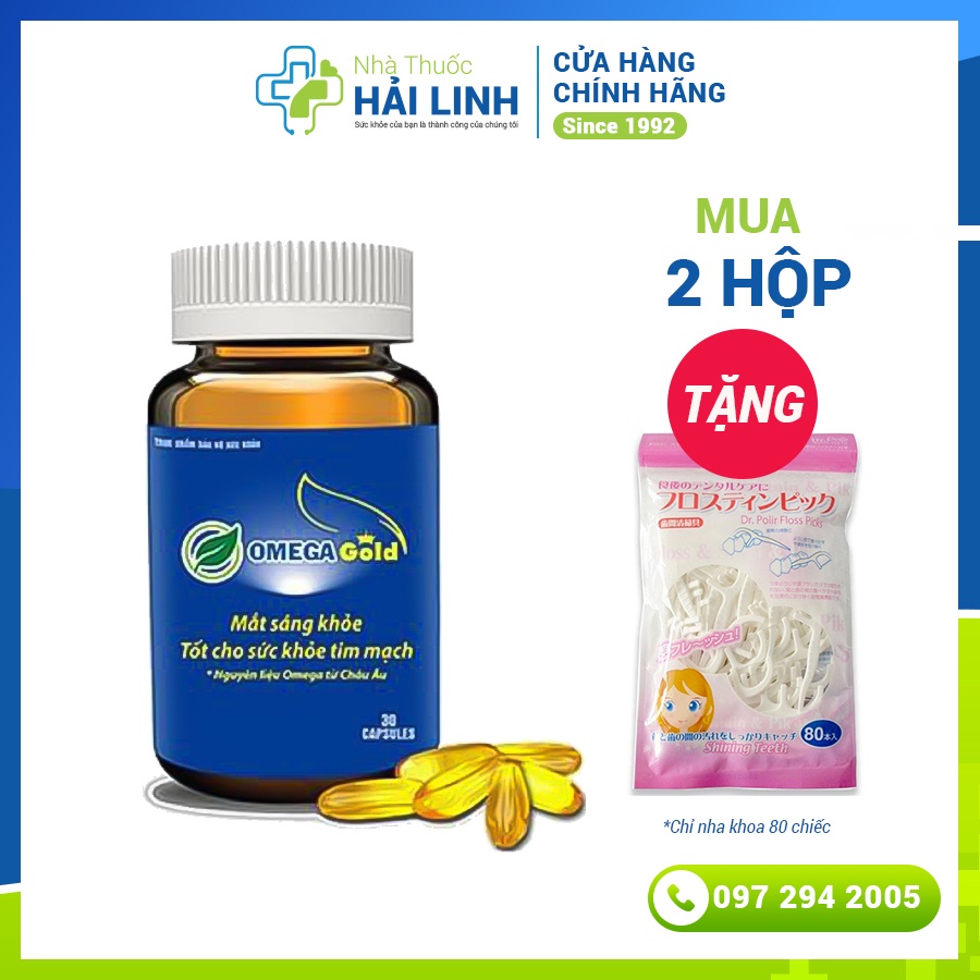 [CHÍNH HÃNG] Omega Gold - Mắt sáng khỏe, tốt cho sức khỏe tim mạch
