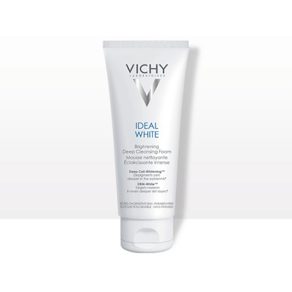 Vichy Sữa Rửa Mặt Tạo Bọt Dưỡng Trắng Da Ideal White Brightening Deep Cleansing Foam 100ml