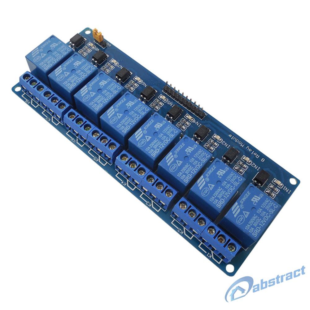 CHANNEL Mô Đun Rơ Le 8 Kênh 12v Cho Arduino Uno 2560 1280 Arm Pic Avr Stm