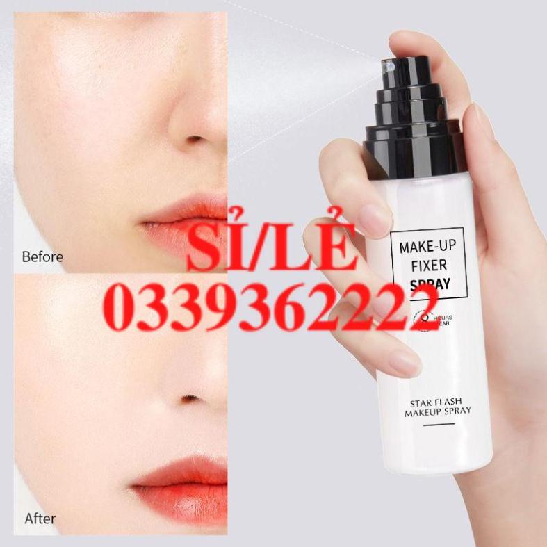 [ CHÍNH HÃNG ] Xịt khóa trang điểm cố định lớp make up Star Flash Spray 8 Hours Wear 100ML Sena Beauty | BigBuy360 - bigbuy360.vn