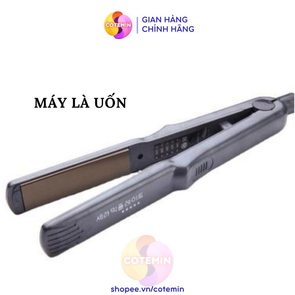 Máy Là Tóc Duỗi Dập Xù Bấm Xù Đa Năng Cao Cấp Hàn Quốc COTEMIN Bảo Hành 36 Tháng
