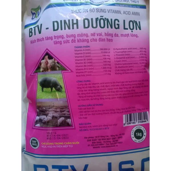 Thức ăn cho heo-1 kg tăng trọng nhanh