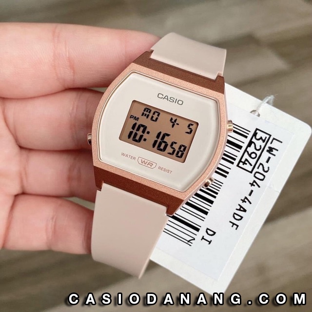 Đồng hồ nữ dây nhựa Casio chính hãng Anh Khuê LW-204-4ADF (35mm)