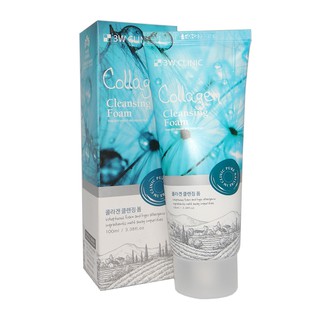 Sữa rửa mặt 3W Clinic Collagen/Trà xanh/hoa hồng/ gạo 100ml
