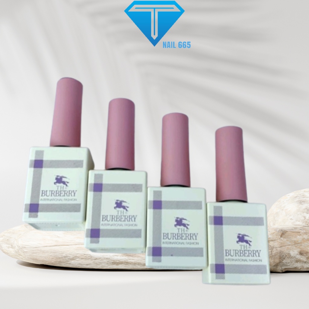 Sơn gel móng tay đen trắng đục sữa nước gạo BURBERRY Chính hãng bóng bền