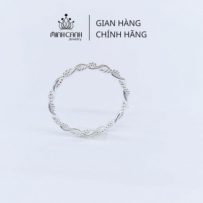 Nhẫn Bạc Nữ Xoắn Thừng - Minh Canh Jewelry