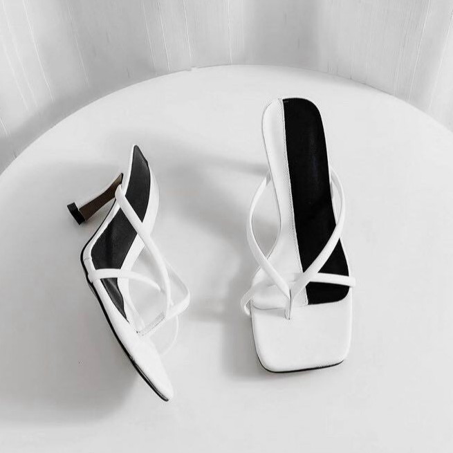 Guốc cao gót quai nhỏ cao 7cm cực xinh - s100
