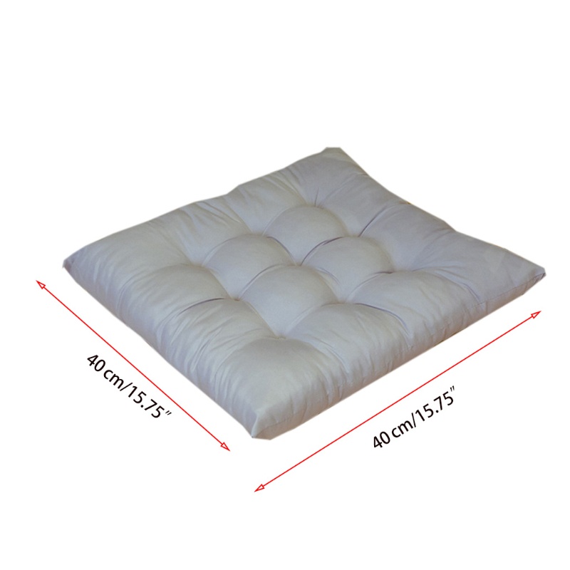 Đệm lót ghế ngồi hình vuông 40x40cm màu trơn chống trượt tiện dụng