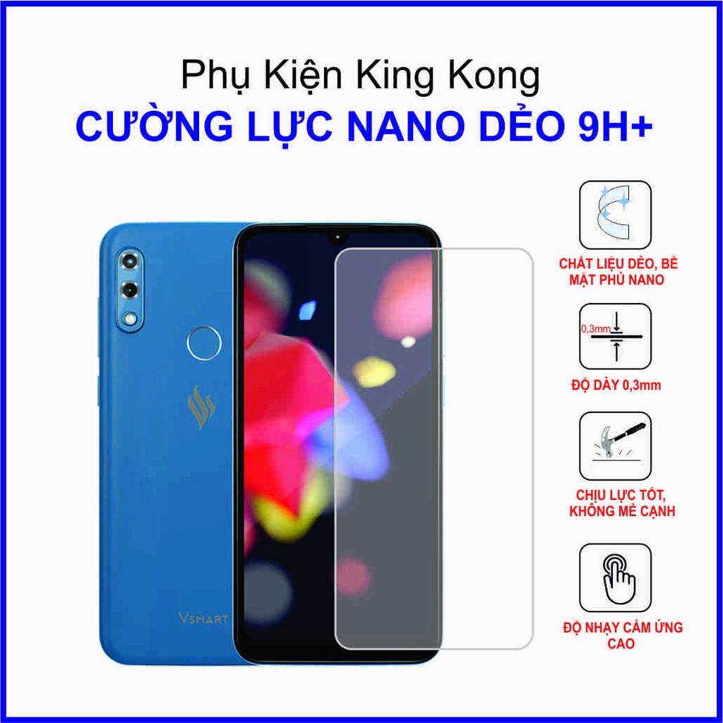 Dán cường lực Vsmart Star 4 ,  cường lực nano dẻo 9H+