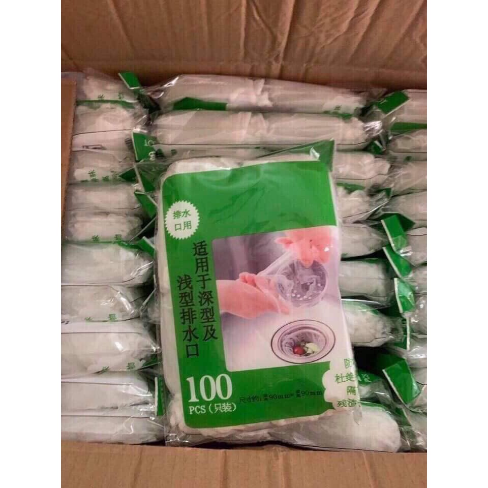 [Túi lọc rác siêu cấp] Set 100c túi lọc rác bồn rửa chén , rửa bát đa năng | BigBuy360 - bigbuy360.vn