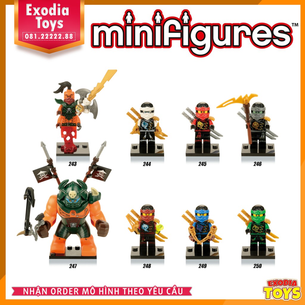 Xếp hình minifigure nhân vật Ninjago : Master of Spinjitzu - Đồ Chơi Lắp Ghép Sáng Tạo -  X0112