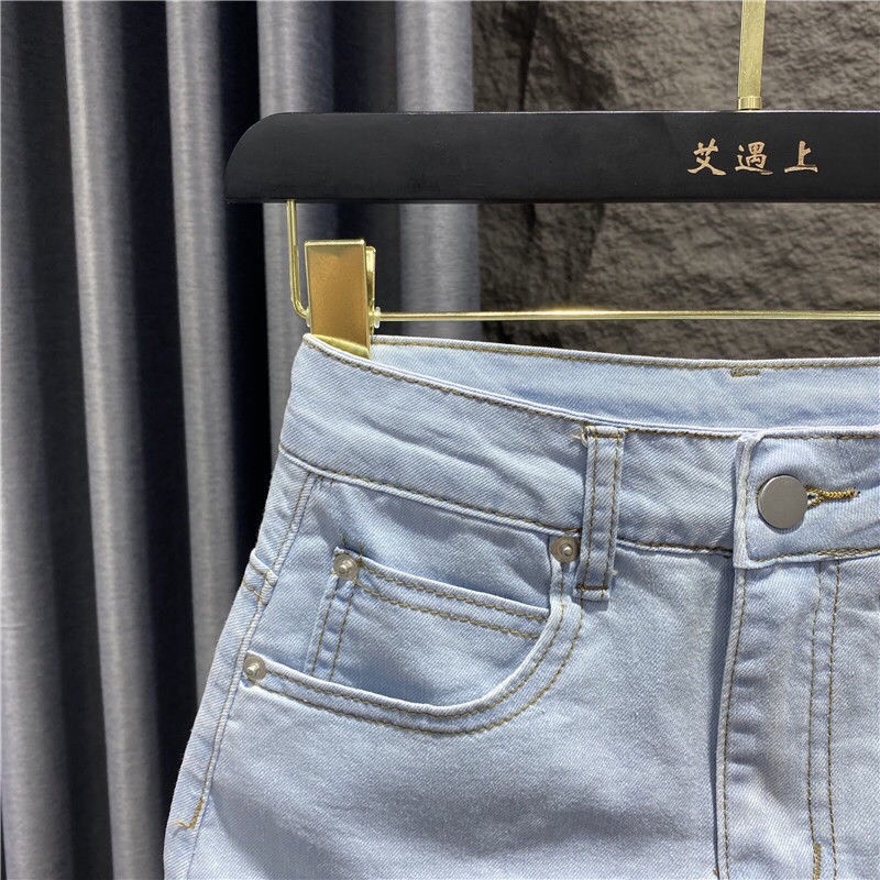 Chân Váy Jean - Chân Váy Jean Ngắn Lưng Cao Phong Cách Quyến Rũ Cho Nàng