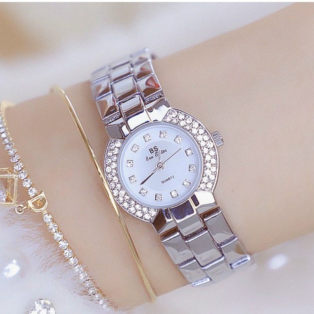 Đồng hồ nữ BS Beesister BS09 mặt nhỏ đính đá tuyệt đẹp
