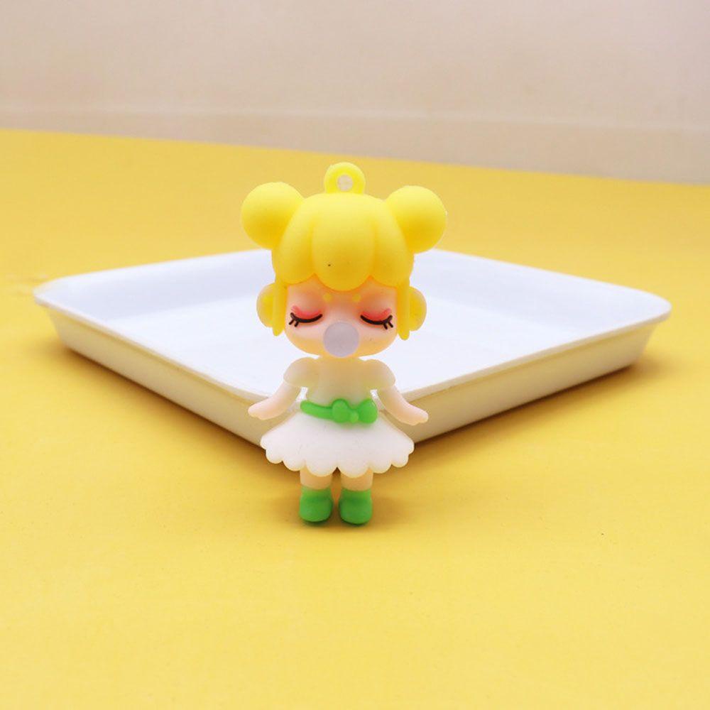 DARNELL Móc Khóa Hình Thiên Thần Và Bông Hoa Mini Dễ Thương