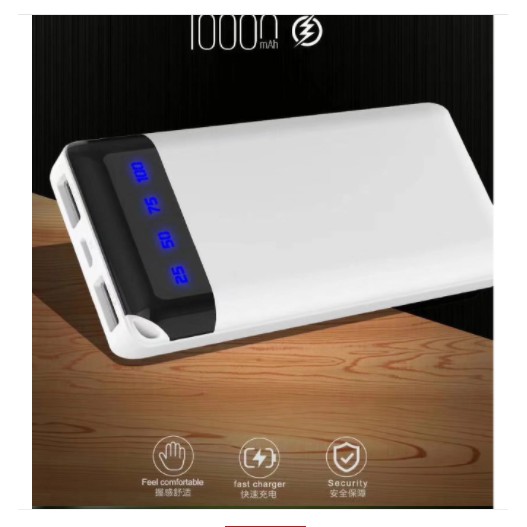 Sạc Dự Phòng, Pin Dự Phòng 10000Mah BYZ B108 Chính Hãng 2 Cổng Ra Có Màn Hình Led Hiển Thị [ BH 6 Tháng]