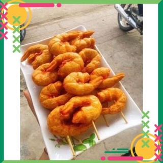 Tôm hình Surimi/ Viên chiên tôm định hình Ô Ngon dùng cho món mì trộn indomie, xiên que chiên, thả lẩu, ăn vặt