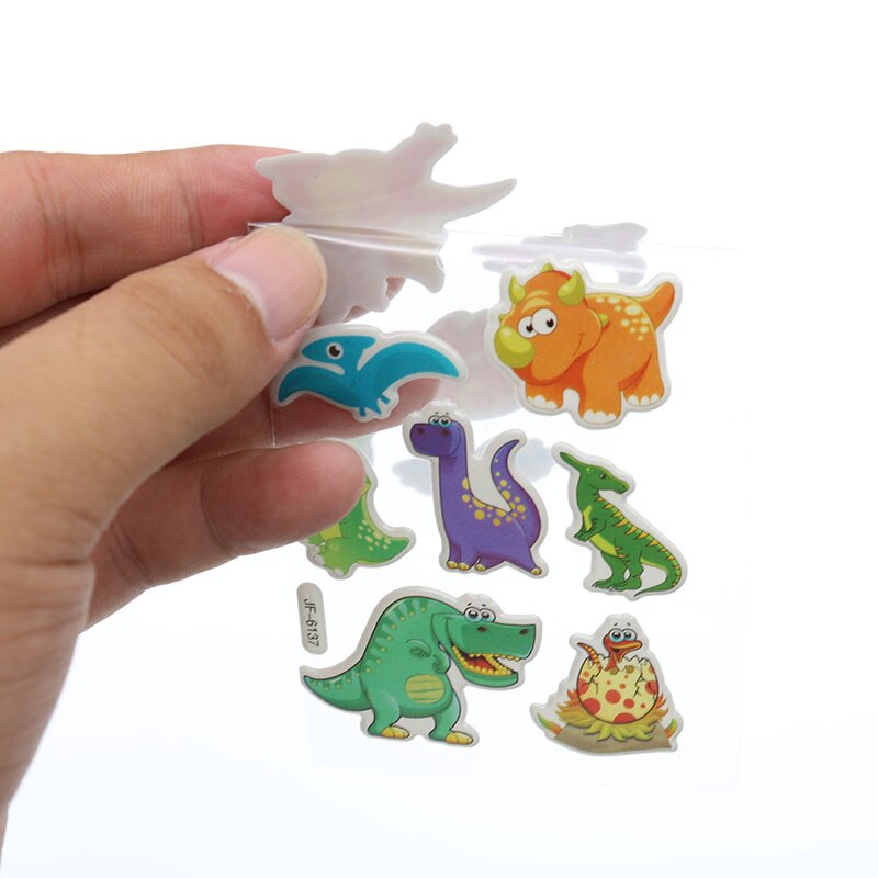 Set 10 Miếng Dán Trang Trí Điện Thoại Hình Khủng Long Dễ Thương