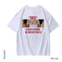 Áo Thun Nam Nữ Tay Lỡ Unisex Phông Trơn Oversize Form Rộng Basic Tee Hình CẬU BÉ SMILE LUFFY
