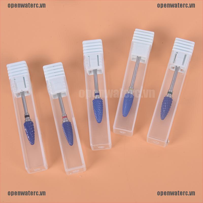 1 Mũi Khoan Mài Móng Tay Acrylic Màu Xanh Dương