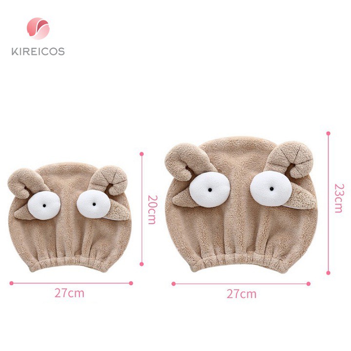 Mũ Trùm Ủ Tóc Nhanh Khô Đủ Hình Siêu Cute Cho Bé Size 20*27cm