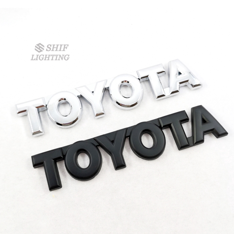 1 x Metal Chrome TOYOTA Logo Letter Car Auto Rear Trunk Emblem Badge Sticker Decal Replacement For TOYOTA