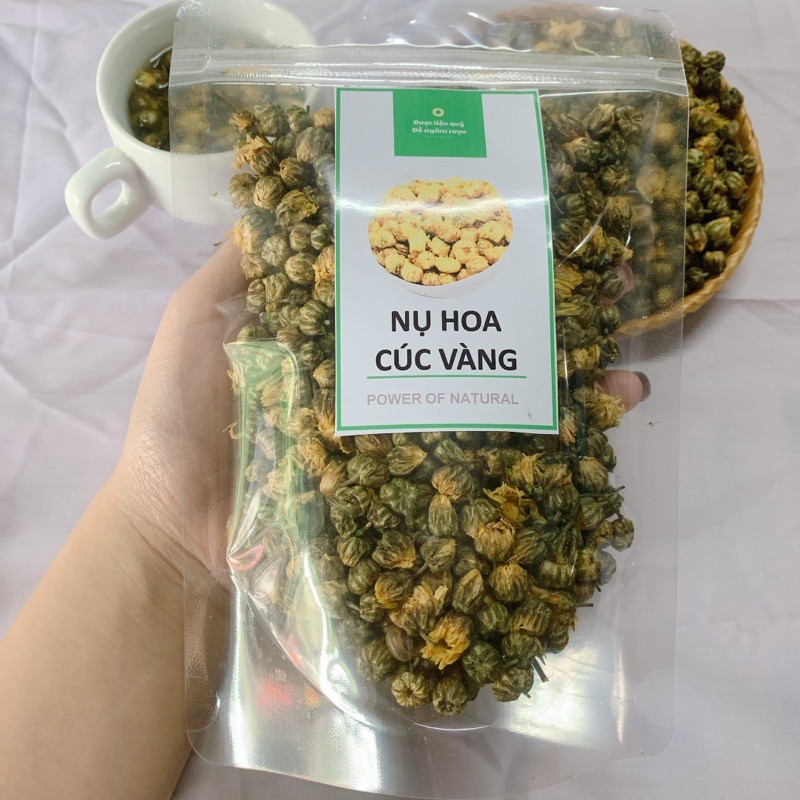 Nụ hoa cúc 500g sấy thăng hoa loại thượng hạng trà hoa cúc - Dược Liệu Quý