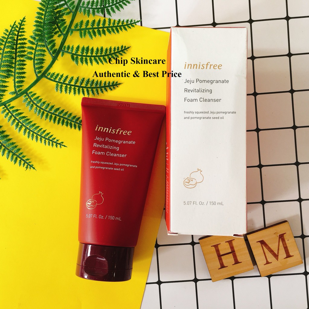 Sữa rửa mặt từ Lựu Đỏ Innisfree Jeju Pomegranate Revitalizing Foam Cleanser 150ml/80ml