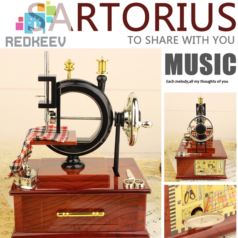 Hộp nhạc mô phỏng máy may cổ điển