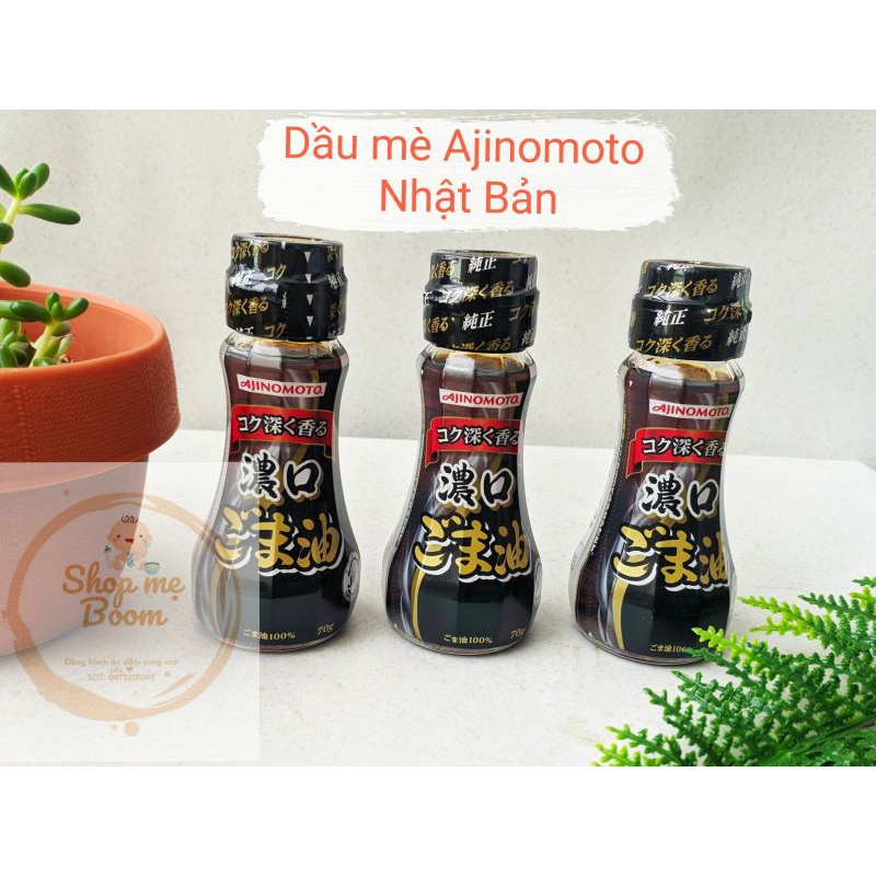 [Mẫu mới] Dầu mè nguyên chất Ajinomoto Nhật 70g