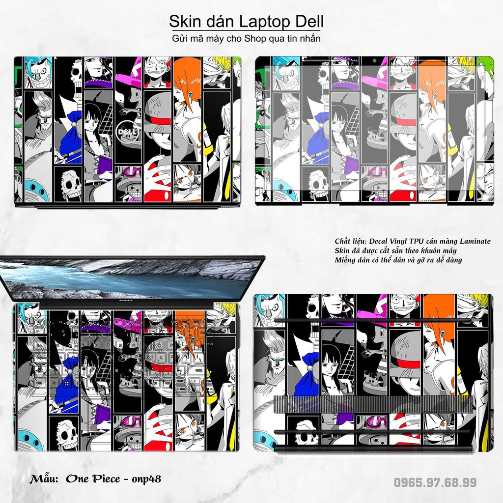 Skin dán Laptop Dell in hình One Piece _nhiều mẫu 25 (inbox mã máy cho Shop)