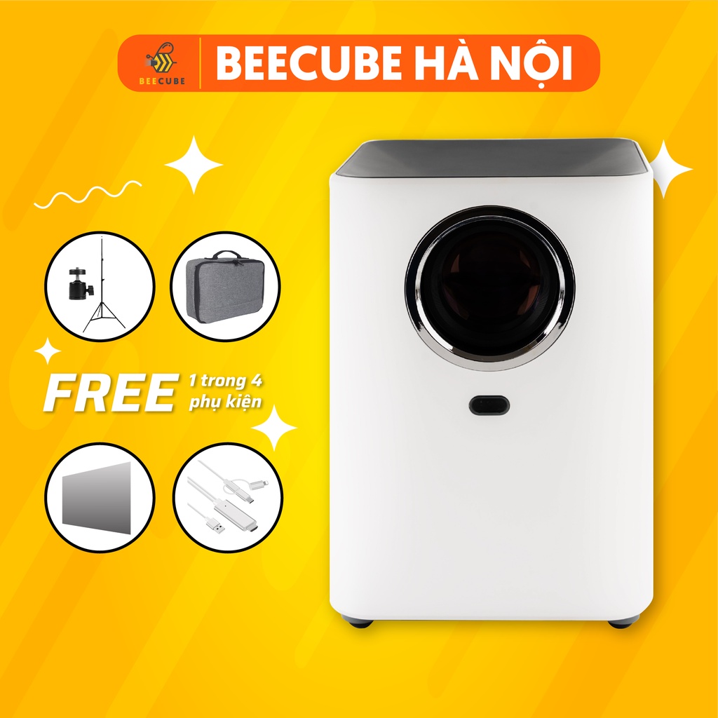 Máy Chiếu Mini Beecube Xtreme - Dùng Được Cho Điện Thoại - Hệ Điều Hành Android TV - Kết Nối Wifi - Bảo Hành 12 Tháng