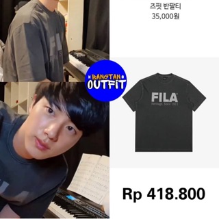 [HÀNG CHÍNH HÃNG] Áo phông FILA giống JIN BTS trong LIVE YT 25/5