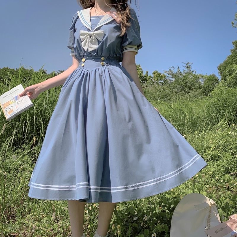 Váy Đầm Lolita Thuỷ Thủ Mẫu Mới Ulzaang