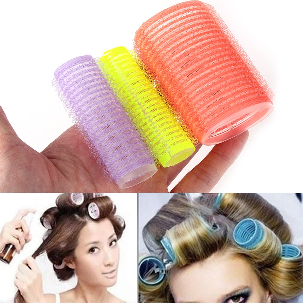 Bộ 6 lô uốn tóc nhiều màu/ nhiều cỡ tạo kiểu tóc
