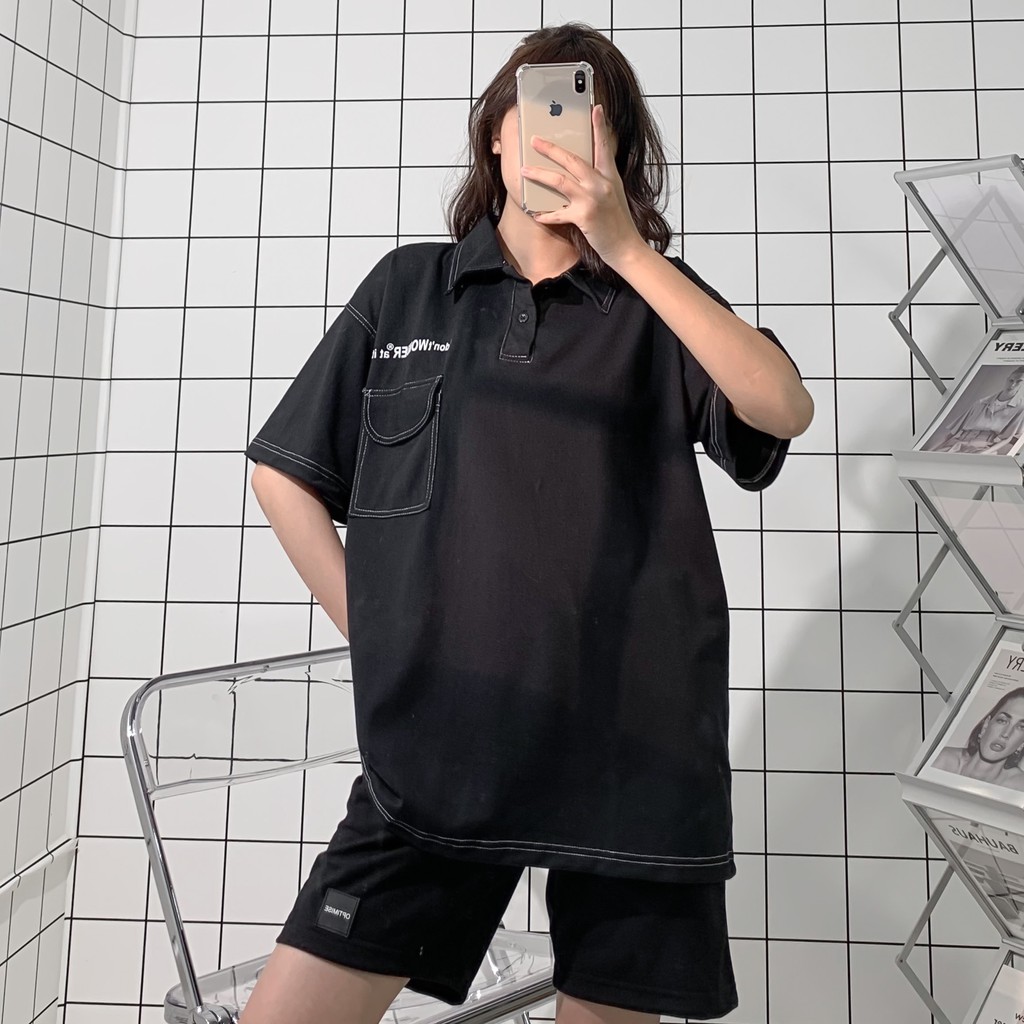 Áo Polo Unisex Tay Lỡ Form Rộng May Chỉ Nổi ZORO Vải Chân Cua Dày Dặn Phong Cách Hàn Quốc – Tuni Store | BigBuy360 - bigbuy360.vn